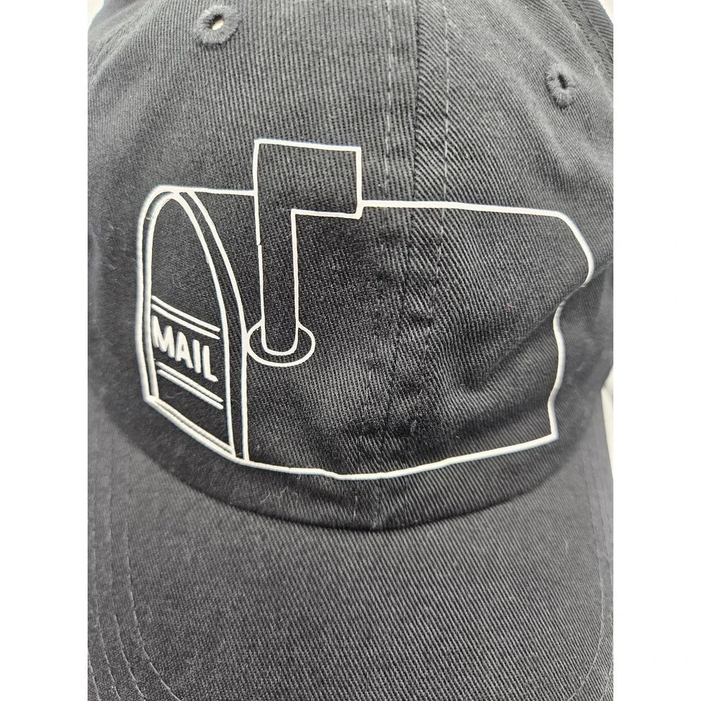 The Classics Mailbox Silhouette 100% Cotton Adjustable Cap Hat‎ Black White